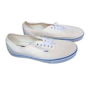NWOT Vans Off White Unisex Authentic Canvas Classic Sneakers M 10.5 W 12